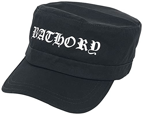 Bathory Logo - Army Cap Cap schwarz 100% Baumwolle Band-Merch, Bands