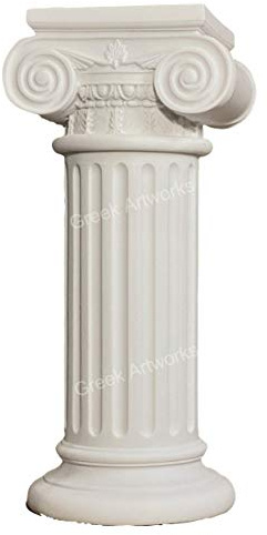 Ordine ionico greco colonna colonna piedistallo scultura fatta a mano decorazione per la casa 60 cm