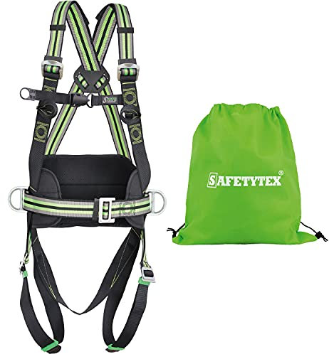 Safetytex 4-Punkt Standard Auffang- und Haltegurt - Fallschutz EN 361 EN 358 - Tragkraft 140 kg - Absturzsicherung