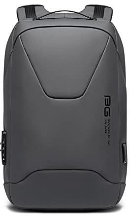 FANDARE Zaino Antifurto Con Porta USB per PC Portatile 15.6 Pollici - Borsa Daypacks Impermeabile per Uomo e Donna - Business, Viaggio, Lavoro, Scuola - Grigio