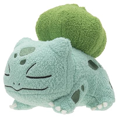 Pokémon pkw2782 Bulbasaur Schlafender Plüsch, 12,7 cm, Premium-Plüsch, Mehrfarbig