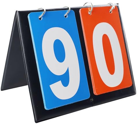 DNDGDLUA Sportanzeigetafel, Anzeigetafel, Tragbare Anzeigetafel, Digit Flip Sport Anzeigetafel, Zähltafel, für Basketball, Fußball, Badminton, Baseball Für Wettkämpfe, 2 stellige Anzeigetafel