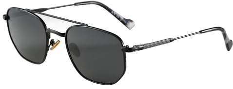 ZENOTTIC Occhiali da Sole Polarizzati Retro a Forma di Esagono per Uomini e Donne - Moda Vintage Doppio Ponte In Metallo Protezione UV400