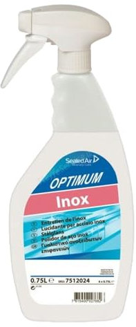 GM Lucido per Acciaio Inox Professionale Ml.750, Optimum Inox, Splendore Impeccabile per Ogni Superficie in Cucina
