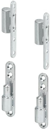 VORMANN Reparaturband | Türband | Türscharnier | Aufschraubband | Zimmertürband | Innentürband | Renovierband | zum Aufschrauben auf Rahmen und Flügel | 2er Set | Stahl verzinkt | 83 x 15 mm