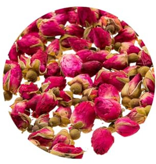 Bourgeons Roses - Boutons de Roses 100g - pétales de Roses Atlas séchées - Infusion Roses - Sachet refermable - 100% végétale