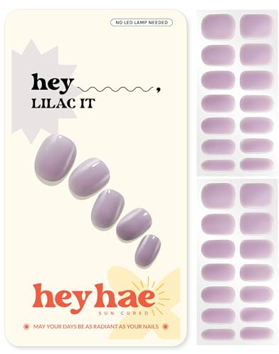 Heyhae Semi Cured Gel Nail Strips - Hey, Lilac It