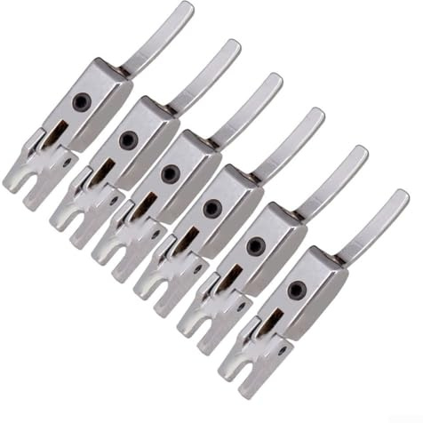 6 Pz Chitarra Elettrica Doppia Chiusura Tremolo, Sella Ponte per Sistemi Tremolo Vintage (Oro)
