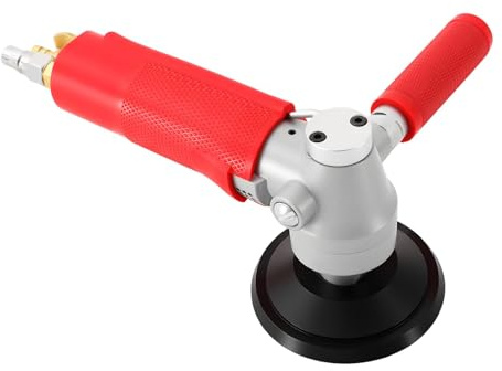 Pulidora de piedra húmeda, lijadora neumática de 4 pulgadas con tubo de agua, resistente para pulido de granito, mármol, hormigón, 4300 rpm