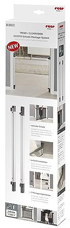 Reer EasyFix Schnell-Montage-System für Tür-Treppenwächter Modell Trend und ClearVision, grau