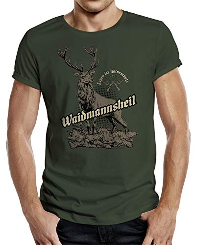 T-Shirt für Jäger - Waidmannsheil - Jagen ist Naturschutz