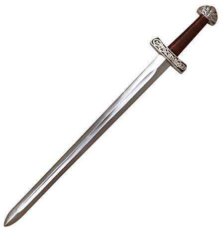 LOOYAR Wikingerschwert, Mittelalter, PU-Schaum, Spielzeugwaffe als Kostüm-Accessoire für Berserker, Soldat, Ritter, Krieger, Schlachtspiele, Halloween, Cosplay, LARP, Mittelalter-Spiele