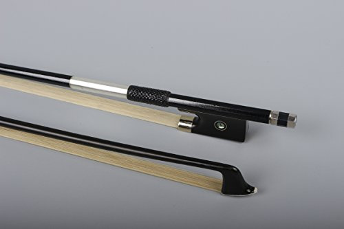 Archet de violon 4/4 en fibre de carbone avec poils naturels raides