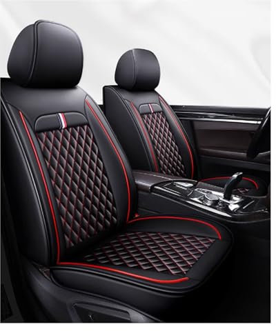 Alles inklusive Auto Sitzbezüge Sets, Autositzbezüge Leder Sitzbezüge Auto Für VW Touran 1.Gen (1T) 2006 2007 2008 2009 2010 2011 2012 2013 2014 2015, Wasserdicht Atmungsaktive Rutschfester, 5 Sitze (