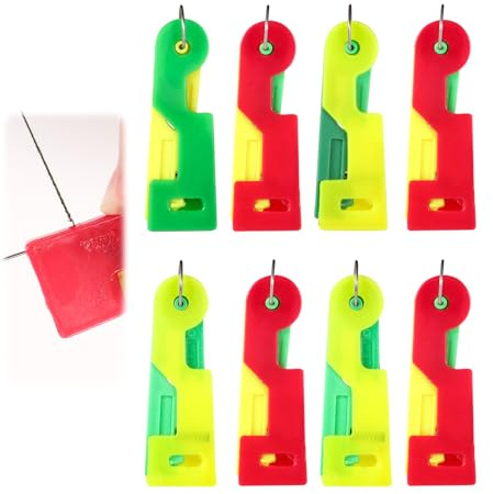 8pz Infila Ago Automatico, Infila Ago per Macchina da Cucire Infila Ago a Colori Casuali Infila Ago da Ricamo Strumento per Infilare l'Ago per Cucire a Mano Fai da te Ricamo Punto Croce