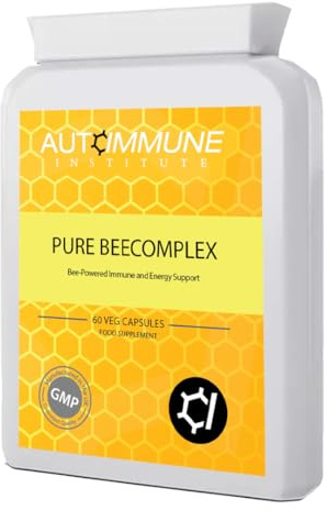 Pure BeeComplex – High Strength Bee Nutrient Complex with Royal Jelly, Propolis, Bee Pollen & Honey Powder – Natural Energy & Immune Support – 60 Capsules – Made in The UK