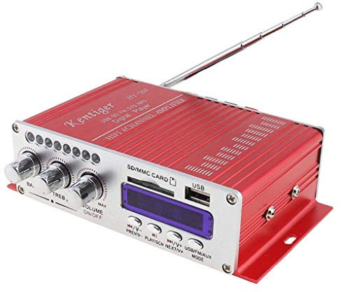 DollaTek Kentiger HY-504 Car Audio Amplificador Digital de Alta Potencia 4CH 160W Reproductor de Alta fidelidad MP3