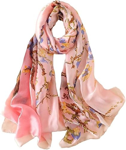 Trillion London® Silk Scarf, Birthday Gifts for Women, Designer Scarf | 180x90cm Large Wrap, Soft & Lightweight, Smooth Finish, Perfect for Spring, Summer, Autumn & Layering in Winter