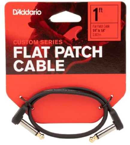Planet Waves D'Addario Flaches Patchkabel, 30 cm, rechtwinklig, 1 Stück