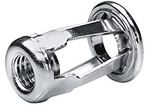 GOEBEL® - 250 dadi per rivetti ciechi, M4, in acciaio zincato (diametro x lunghezza), 8,0 x 22,0 mm, testa cieca, codolo rotondo, estremità aperta