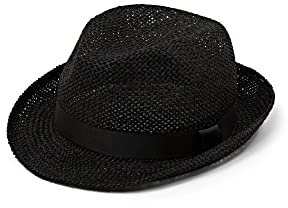 ESPRIT 043ea2p301 Herren Panama-Hut, 001/BLACK, L