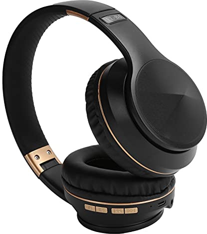 EL-B4 Hopfällbara Trådlösa -hjälmhörlurar, Universal Gaming Stereo -hörlurar för Telefoner, Uppladdningsbara Sporthörlurar över örat