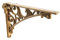 CABDM Wandhalterung, 15,2 cm, dekorative Halterungen für Regale, strapazierfähig, Vintage, DIY-Projekte, Hardware im Lieferumfang enthalten, 4 Stück, antikes Messing-Finish, 15 x 10,6 x 4,4 cm,