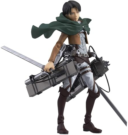 Jiumaocleu Figura gigante attaccante Staute, Levi, action figure modello, articolazioni mobili, 15 cm statuetta capitano Levi fatto a mano decorazione da tavolo da collezione