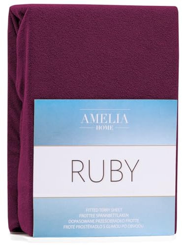 AmeliaHome Sábana bajera ajustable de algodón de rizo, 200 x 220 – 220 x 240 cm, color beige oscuro