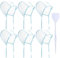 AOEVUIR 6 Pcs tappi in silicone per l'evidenziazione dei capelli con gancio all'uncinetto regolabile per la colorazione domestica e in salone