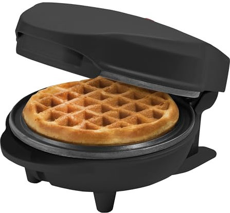 Bestron AMW500ZBS Waffle Maker, Alloy Steel, Black