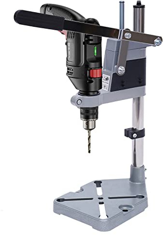Universal Drill Press Stand, Portable Bench Clamp Tool with Height Adjustable, Drill Press Adapter for Drill Press Table, Repair Tool