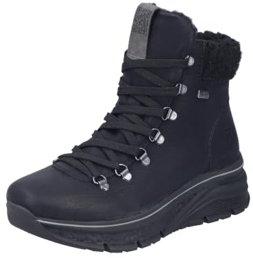 Rieker riekerTEX 48034 - Botas de Invierno para Mujer, con Plantilla Suelta, Impermeable, para Mujer, Negro, 42 EU