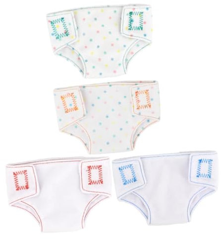 ibasenice 4 Stück Spielzeugpuppen-Unterhose Für Höschen Spielzeughöschen So Tun, Als Ob Sie Puppenzubehör Würden Puppenkleidung Kostüm Stoff