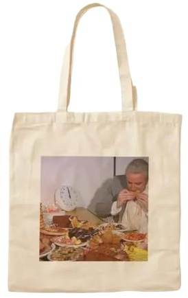 JWPPPATD Brian Butterfield Diet Plan Cotton Canvas Bag Handbag Reusable Shoulder Bag Ladies Shopper Travel Printed Tote Women Foldable