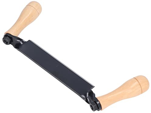 Naroote Couteau à Tirage Droit Manche en Bois en Acier au Tungstène Durable Outil de Travail du Bois pour Poteau de Clôture en Rondins, 1 X Couteau à Tirage Droit Scène applicable: Encadreurs de,
