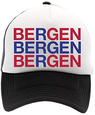 Hopestly Bergen Norway Flag Kappe Baseball Unisex Herren Damen Erwachsene Einstellbar Cap Unisex Men's Women's