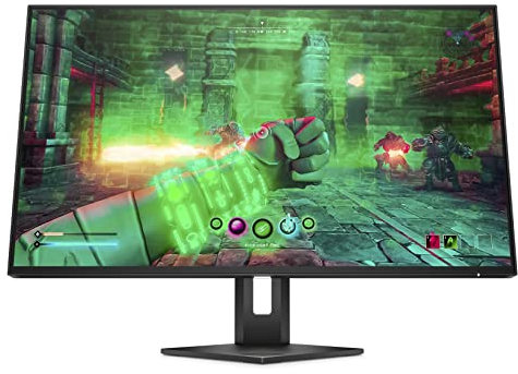 HP OMEN 27u Monitor da 27 pollici, Pannello IPS 16:9 4K UHD da 144Hz, 1 ms, DisplayHDR 400, Antiriflesso, 450 nits, AMD FreeSync, VESA 100x100 mm, HDMI 2.1, Displayport, USB-C, USB-A, Nero