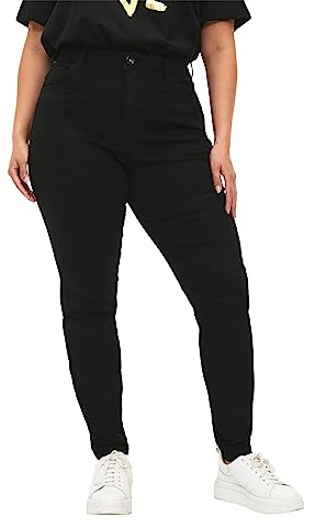 Zizzi Flash Jeans pour femme Grandes tailles – Jean skinny taille haute avec stretch – Super Slim Fit – Grande taille – Mode femme au design classique – En mélange de coton extensible