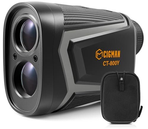 CIGMAN Laser Golf Entfernungsmesser, 800 Yards Golf Rangefinder mit Slope-USB Wiederaufladbar, Fünf Messmodi, Verfügbar für Wettbewerbe, Mitgelieferte Magnetische Montageband