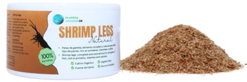 Shrimp Legs 100 ml, pequeñas Patas de gamba, alimento Natural para Todo Tipo de Peces Tropicales, de Agua Caliente, y de Agua fría, Comida Rica en proteínas, Calcio y Elementos minerales.