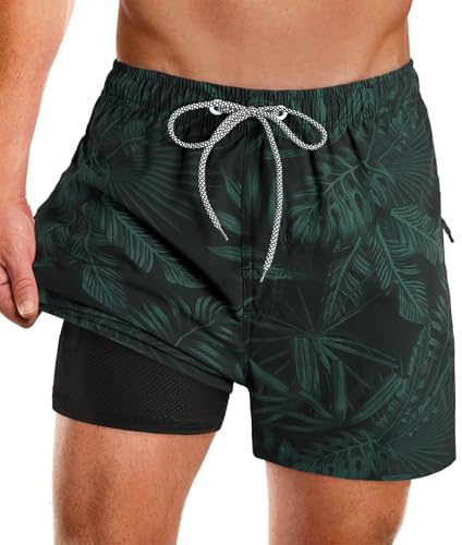 APTRO badshorts för män med blixtlåsfickor 2 i 1 snabbtorkande badbyxor med kompressionsfoder 02