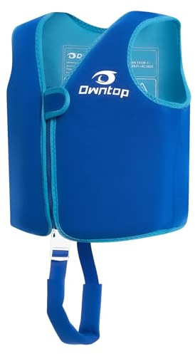 Owntop Kids Swim Vest Toddler Swimming Vest with Adjustable Crotch Strap Toddler Floaties Jacket Boys Girls Learn to Swim Buoyancy Aid for Kid 50-60-70lbs 5-8yrs