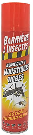 BARRIERE A INSECTES Aérosol moustiques Tigres 400 ML, Nicht Zutreffend