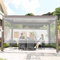 WHFTD Rollos Kunststoff Rollläden,Transparent Wasserdichtes PVC Roll-Up-Rollo Für Den Außenbereich Pavillon Cabanas Terrassen,Windschutz Regenschutz Vordächer,Mit Zubehör,Anpassbar,1 * 1.6m