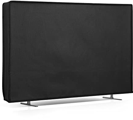 kwmobile Indoor 24 TV Cover – Television Dust Cover Screen Protector – TV Screen Dust Protection – Synthetic Fabric Black