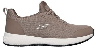 Skechers Squad Sr sneakers för kvinnor, Taupe platt stickad, 42 EU