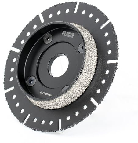 Raizi Disco de biselado de 125 mm para tubo de KG, HT, PVC y PP