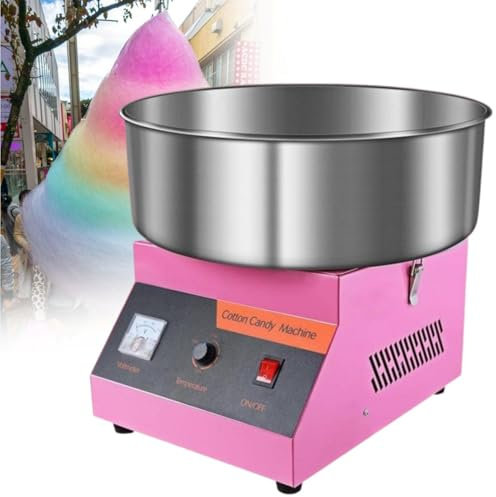 Machine à barbe à papa chauffante électrique Ø 52 cm Machine à barbe à papa Faites des guimauves rapidement pour une fête d'anniversaire