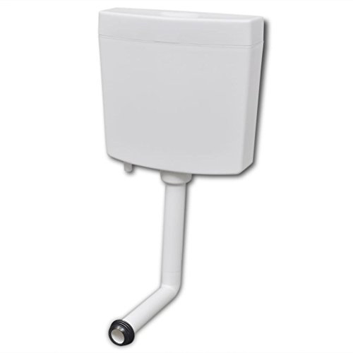 yorten 3/6 L Spülkasten mit 2 Spültasten Toilettenspülkasten aus Polypropylen Wei? 37,2 x 12,3 x 35,5 cm (L x B x H) für den Einsatz in Familienh?usern, Restaurants oder Hotels